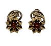Birks Vintage Citrine Floral Earrings