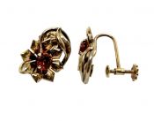 Birks Vintage Citrine Floral Earrings