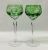 Bohemian Coloured Crystal Hock Wine Glasses