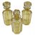 Bohemian Crystal, Amber Cut To Clear Scent / Perfume Bottles