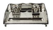 Cavendish Plate Double Inkwell Stand