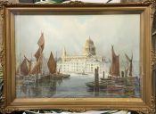 Charles Hannaford Water Colour of St. Paul’s Cathedral London