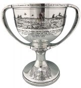 Christmas Island Sailing Club Trophy Dated 1911 Presented To The Shipwrecked Crew Of Hokus Pokus  By The Fleet Of New York Harbor