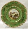 Coalport Hand Painted and Signed English Castle Cabinet Plates, circa 1900