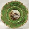 Coalport Hand Painted and Signed English Castle Cabinet Plates, circa 1900