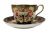 Copeland Imari Fence Pattern D 794 Teacup & Saucer, Dated 1876