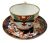 Copeland Imari Fence Pattern D 794 Teacup & Saucer, Dated 1876