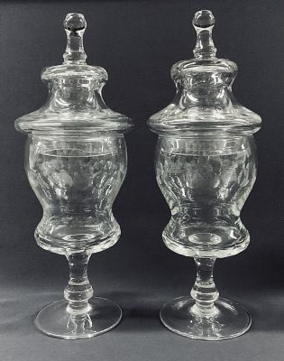 Crystal Covered Comports 