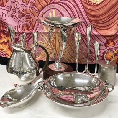 Danish Mid-Century Modern Silver Objet