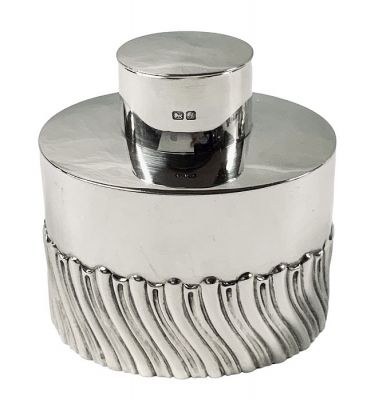 Edwardian Sterling Silver Tea Caddy, Chester 1909