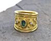 Elizabeth Gage Vintage Emerald and Diamond Ring