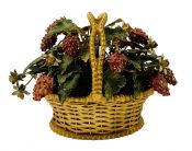 Enamelled Miniature Strawberry Plant / Basket