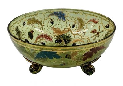 Enamelled Moser Bowl 