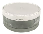 English Mid-Century Sterling Silver Powder Jar