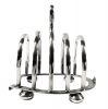 English Silver Plate Figural Horseshoe Shaped Toast Rack