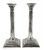 English Sterling Silver Corinthian Column Candlesticks