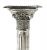 English Sterling Silver Corinthian Column Candlesticks