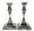 English Sterling Silver Neoclassical Inspired Candlesticks, Dated 1909