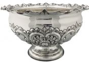 English Sterling Silver Pedestal Rose Bowl / Presentation Trophy Dated 1899
