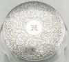 English Sterling Silver & Hand Blown Glass Dresser Jar Dated 1911