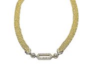 Five 14kt. Strand Diamond Necklace