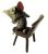 Fritz Bermann Cold Painted Bronze Miniatrue Of A Cat Reading The Newspaper
