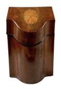 Georgian Mahogany & Satinwood Knife Box