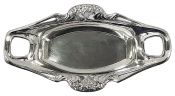 Jugendstil / Art Nouveau 800 Fine Silver Bread Tray, Germany, Early 20th Century