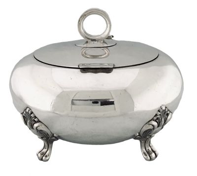 H. Meyen & Co. Germany 800 Fine Silver Etrog Box, circa 1900