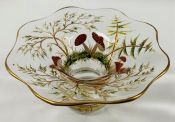 Lobmeyr Enamelled Mushroom Pattern Vase