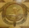 Louis XVI Style Fruitwood Inlay Commode With Marble Top