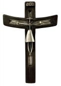 Mid Century Modern Sterling Silver Crucifix, Made in Taxco, Mexico