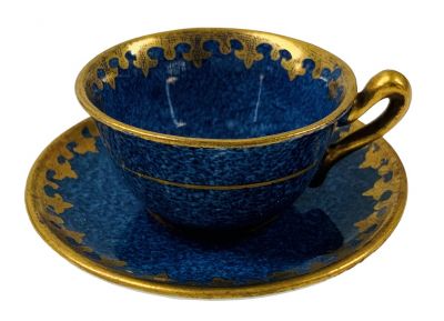 Miniature Crown Staffordshire Teacup & Saucer