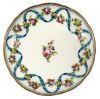 Minton Ribbon & Floral Garland Teacup & Saucer circa 1850