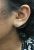 Modern Diamond Circular Stud Earrings
