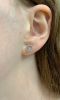 Modern Diamond Circular Stud Earrings