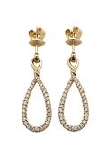 Modern Diamond Drop Earrings