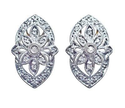 Modern Diamond Earrings