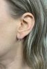 Modern Diamond Hoop Earrings