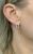 Modern Diamond Huggie Earrings