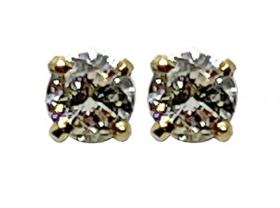 Modern Diamond Stud Earrings