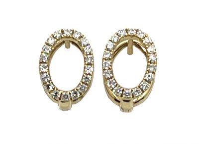 Modern Diamond 'O' Earrings