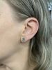 Modern Labradorite And Diamond Earrings