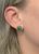Modern Nephrite Jade Stud Earrings