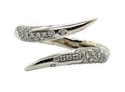 Modern Snake Diamond Ring