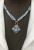 Modern Topaz and Diamond Triple Strand Necklace