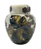 Moorcroft Bramble Pattern Ginger Jar & Cover