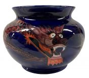 Moorcroft Dragon Jardiniere / Vase Designed By Trevor Critchlow