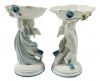 Moore & Co. Figural Pedestal Dishes