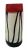 Murano Tri-Colour Cased Glass / Bullicante Vase